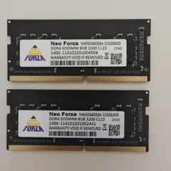 DDR4 2400MHz 8GB 2枚(計16GB) SODIMM 2枚セット - メルカリ