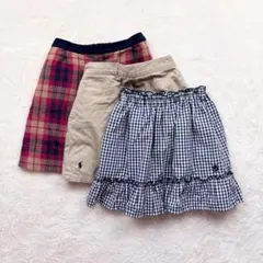 ✨ファミリア ラルフローレン【110～120】スカート3枚 春～秋