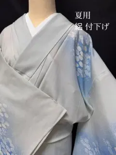 夏用　付下げ　絽　トールサイズ　幅広　(カ)のサムネイル