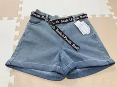 新品未使用 Back&Forth デニムショーパン ベルト付き