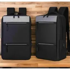 ビジネスリュック リュック メンズ レディース USB パソコン 新作 黒 新品