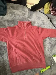 Ochudo 赤ピンク ハイネックジップアップ