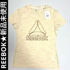 新品★Reebok レディース トレーニングTシャツ Lサイズ ベージュ