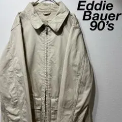 【希少】90s エディーバウアー ジップジャケット スウィングトップ ベージュ