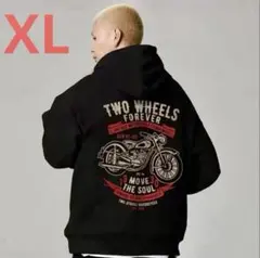 ラスト１点☆ X L 大きめサイズ　ジップアップパーカー　薄手　☆新品☆