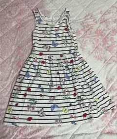 H&M ストライプ柄 ノースリーブワンピース 110〜120