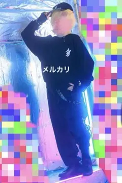 コムドットゆうた着用HUF ハフ スウェット パーカー ブラック サイズXL