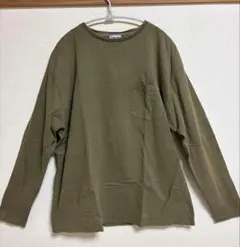 WALLA WALLA SPORT 長袖Tシャツ カーキ 胸ポケット Lサイズ