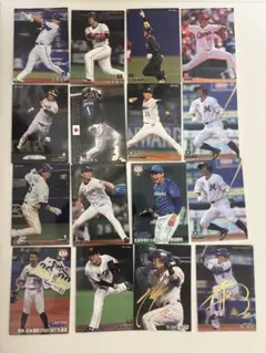 プロ野球チップス　カード　16枚