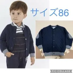 美品★プチバトー★キルトジャケット★カーディガン★ブルゾン★86