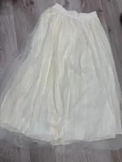 スカート　 リバーシブルアイボリー フレア
