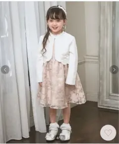 エニィファム　ワンピース　ボレロ　シャツ　3点セット　120 ピンク　ホワイト