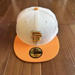 New Era 59FIFTY ホワイトオレンジキャップ