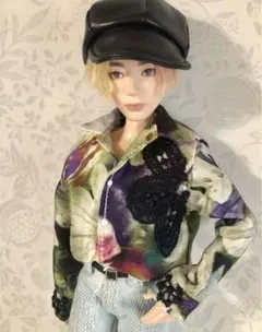 BTSドール服　＊秋色花のシャツ＊