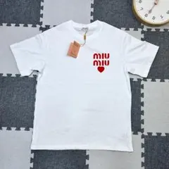 MIU MIU ホワイト Tシャツ