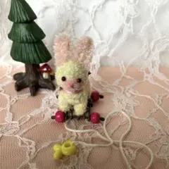 専用ページ　モールアート　ふんわりパステルうさぎ　ハンドメイドミニチュア モールアート ふんわりパステルうさぎ ハンドメイドミニチュア