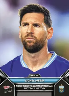 Topps NOW 2025 リオネル・メッシ アルゼンチン代表