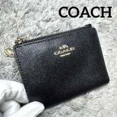 COACH コーチ フラグメントケース レザー ブラック
