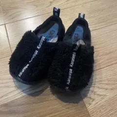 かるりんぱ　ブラックファー スリッポン風
