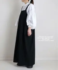 AFFINITE &BELL コットンサロペットパンツ
