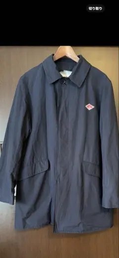 DANTONネイビー ステンカラーコート