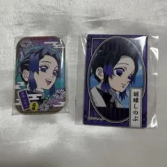鬼滅の刃　胡蝶しのぶ　スクエア缶バッチ