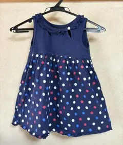 MikiHouse 水玉模様の半袖ワンピース 90 - メルカリ