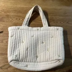 ヌビバック　刺繍入りキルティングバッグ