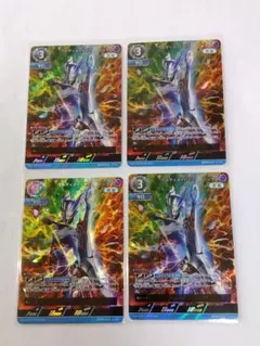 ウルトラマンカードゲーム　ゼロ　RRR 銀レーム　4枚セット ウルトラマンカードゲーム ゼロ RRR 銀レーム 4枚セット