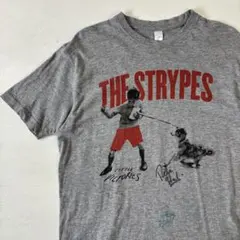 ザ・ストライプス Tシャツ グレー Sサイズ バンドTシャツ サイン入り 헌 옷