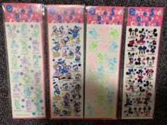ディズニーシール４点set ドナルド　7人の小人　パステルミッキー　ミニミッキー