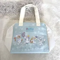 【未使用】ダッフィーホワイトウィンター　スーベニアランチバック