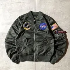 アルファインダストリーズ L-2B NASA フライトジャケット M相当グレー