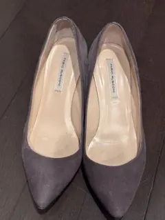 size35 FABIO RUSCONI スエードパンプス グレーのサムネイル