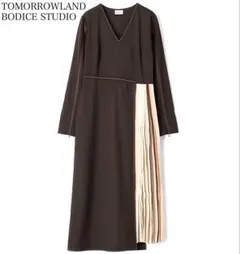 近年【新品未使用】トゥモローランド BODICE ロングワンピース プリーツ切替