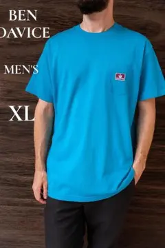 BEN DAVIS ポケット付Tシャツ メンズXL 青