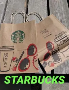 スターバックス プラダを着た悪魔2 紙袋２枚セット　海外限定
