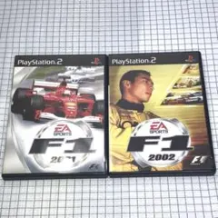 【盤面美品 2本セット】 PS2 F1 2001/ F1 2002