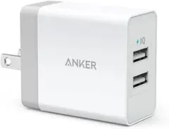 Anker 24W 2ポート USB急速充電器　ホワイト