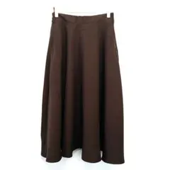 新品 タグ付『ショコラフィネローブ』フレアスカート F ブラウン