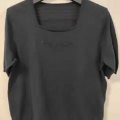BALMAIN 半袖ニット 黒 綿100%のサムネイル