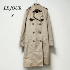 《ルジュール》LE JOUR 美品　 ダブルブレスト トレンチコートSベージュのサムネイル