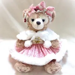 シェリーメイ　ダッフィー　ユニベア　用コスチューム　クリスマス　 ピンク1432