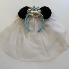 ミッキー耳付きティアラカチューシャ