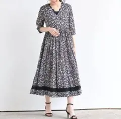 r.p.s rps RPS カシュクールラップロングワンピース　Mサイズ 花柄