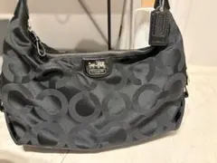COACH ブラック ショルダーバッグ