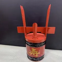 輪島塗牡丹彫り漆塗り 4段丸重箱 重ね寿司桶黒 内朱和食器木製漆器弁当
