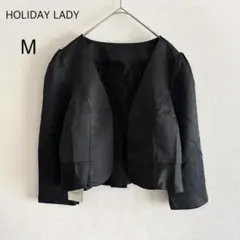 【新品】 HOLIDAY LADY ジャケット レース ブラック M 結婚式のサムネイル