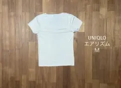 UNIQLO エアリズム Mサイズ ベージュ Vネック 半袖 シームレス