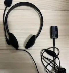 有線ヘッドセット ブラック